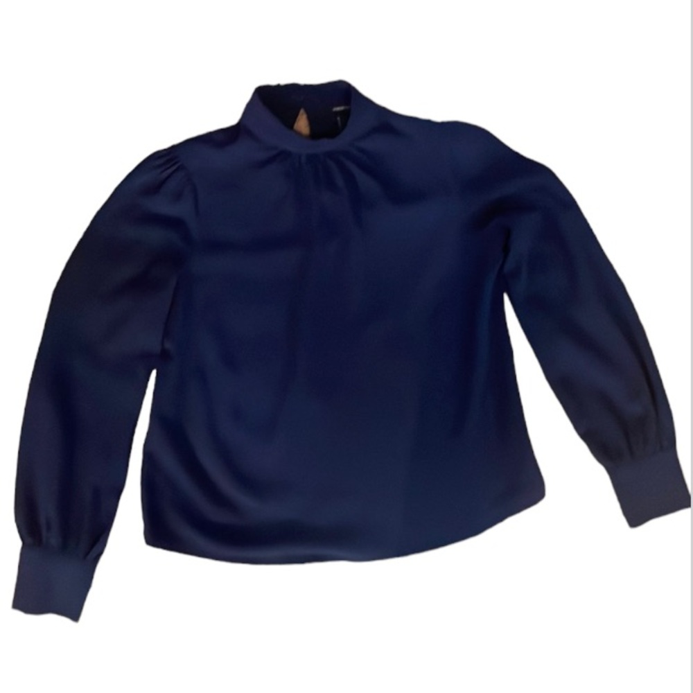 Navy blue long sleeve blouse from forever 21